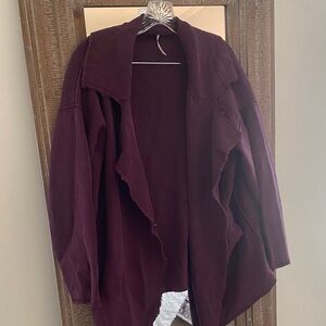 Free People Deep Purple Teddy Jacket